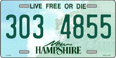 NH license plate 3034855