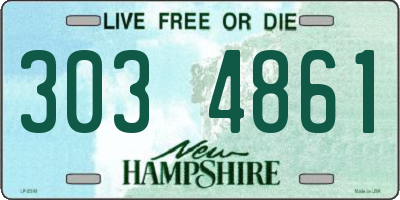 NH license plate 3034861