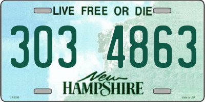 NH license plate 3034863