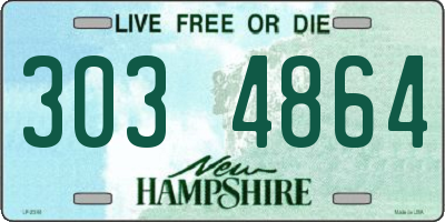 NH license plate 3034864