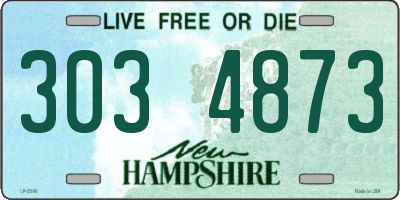 NH license plate 3034873