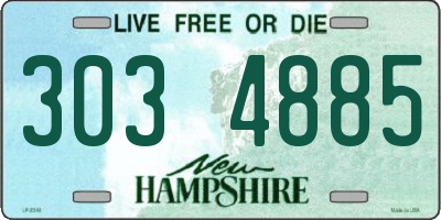 NH license plate 3034885