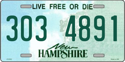 NH license plate 3034891