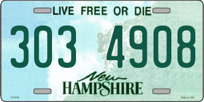 NH license plate 3034908