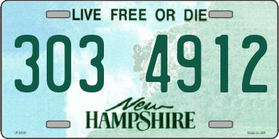NH license plate 3034912
