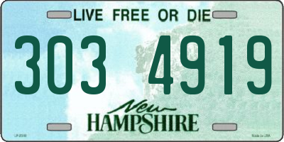 NH license plate 3034919
