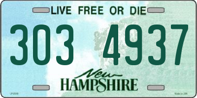 NH license plate 3034937