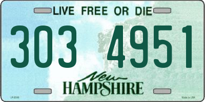 NH license plate 3034951