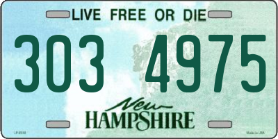 NH license plate 3034975