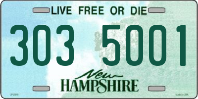 NH license plate 3035001