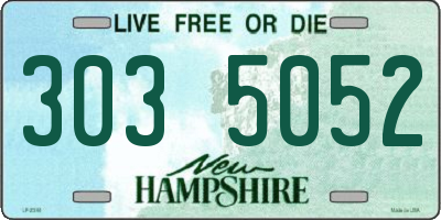 NH license plate 3035052
