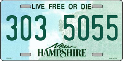NH license plate 3035055