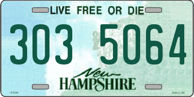 NH license plate 3035064