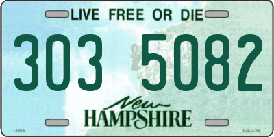 NH license plate 3035082
