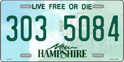 NH license plate 3035084