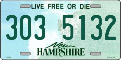 NH license plate 3035132