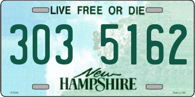 NH license plate 3035162