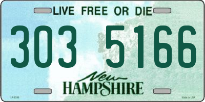 NH license plate 3035166