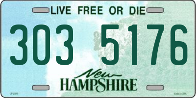 NH license plate 3035176