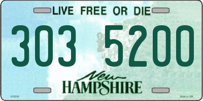 NH license plate 3035200