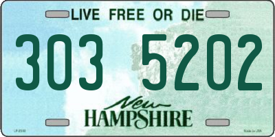 NH license plate 3035202