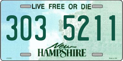 NH license plate 3035211