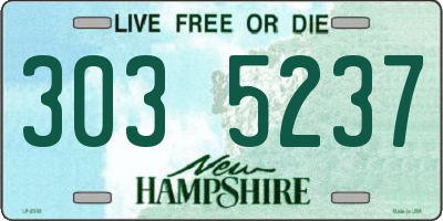 NH license plate 3035237
