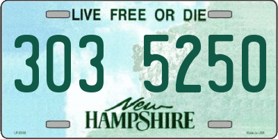 NH license plate 3035250
