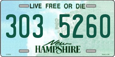 NH license plate 3035260
