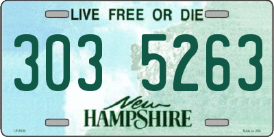 NH license plate 3035263
