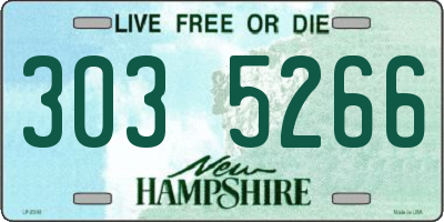 NH license plate 3035266