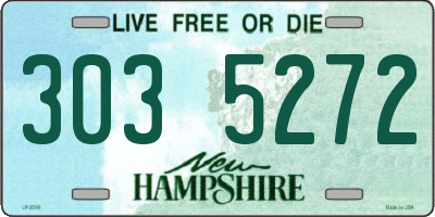 NH license plate 3035272