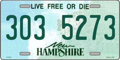 NH license plate 3035273