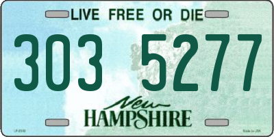 NH license plate 3035277