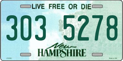 NH license plate 3035278