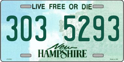 NH license plate 3035293