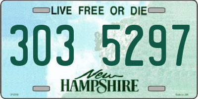 NH license plate 3035297