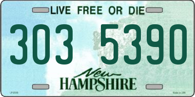 NH license plate 3035390
