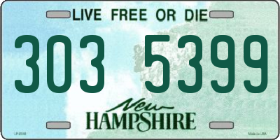 NH license plate 3035399