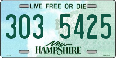 NH license plate 3035425