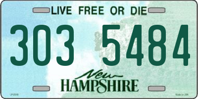 NH license plate 3035484