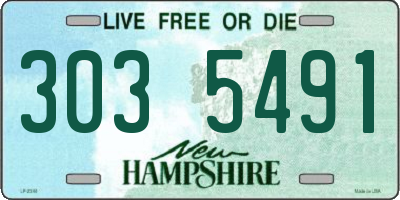 NH license plate 3035491