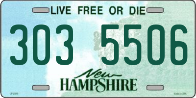 NH license plate 3035506