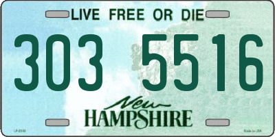 NH license plate 3035516