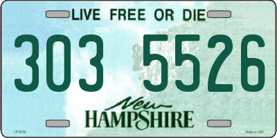 NH license plate 3035526