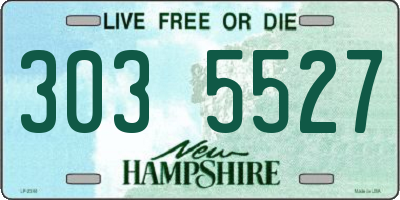 NH license plate 3035527