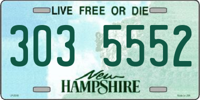 NH license plate 3035552
