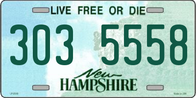 NH license plate 3035558
