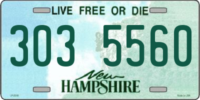 NH license plate 3035560