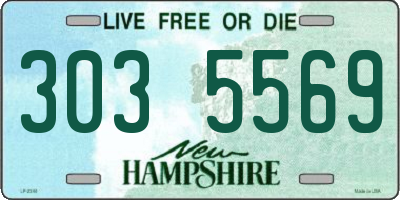 NH license plate 3035569